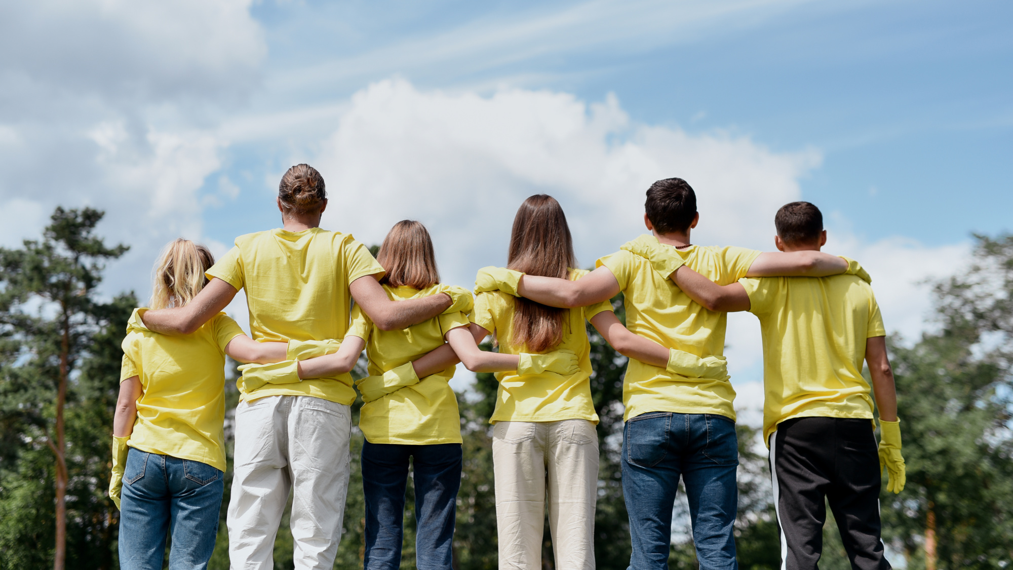 Group solving a problem.